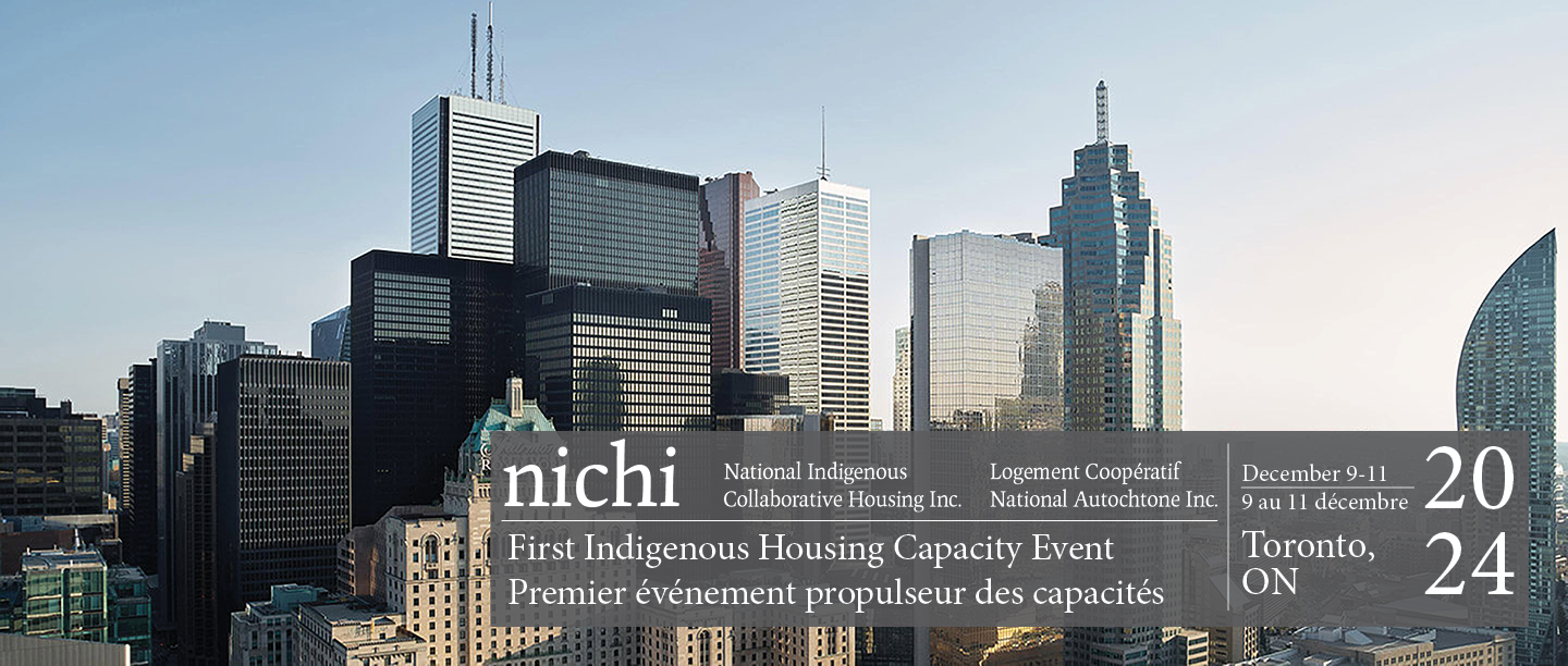 Image of the Fairmont Royal York and downtown Toronto with superimposed text from the first NICHI capacity event.